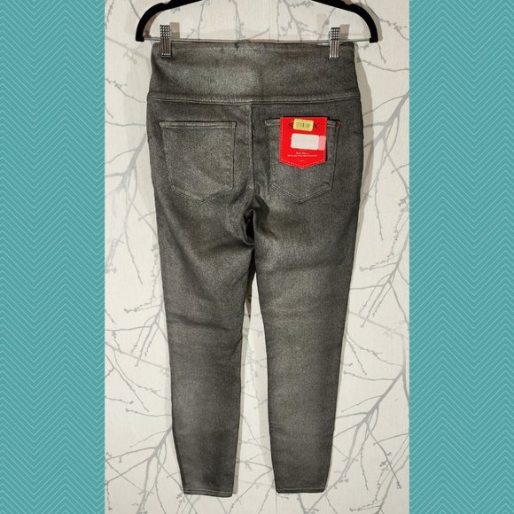 Spanx NWT Gray Pewter High Rise Pull On Denim Solace Leggings - Picture 2 of 5